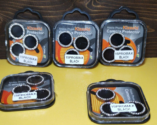 گلس دوربین رینگی نگین دار آیفون 15 پرومکس